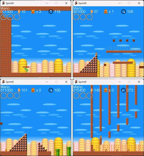 Detailed view of Super Mario Bros Recreation project